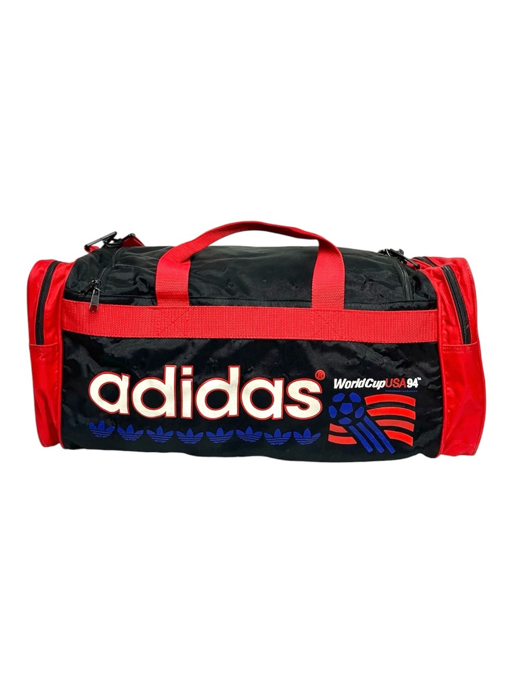 Vintage Adidas World Cup USA 94 Black Duffle Bag Gym Travel 1994 FIFA Soccer 90s